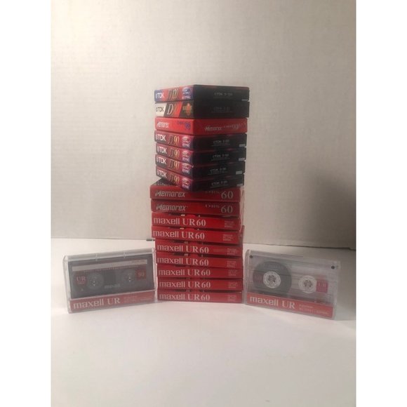 Maxell UR60, Memorex, TDK cassette lot (18) - Picture 2 of 3